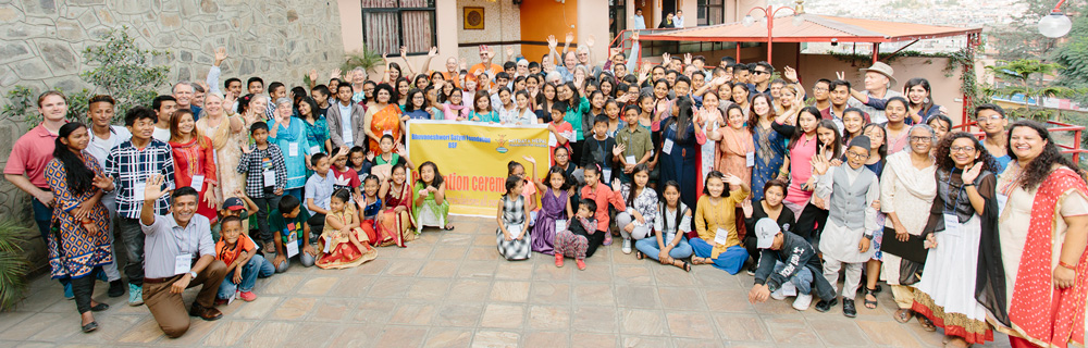 All of the Mitata-Nepal Children at a Graduation Ceremony